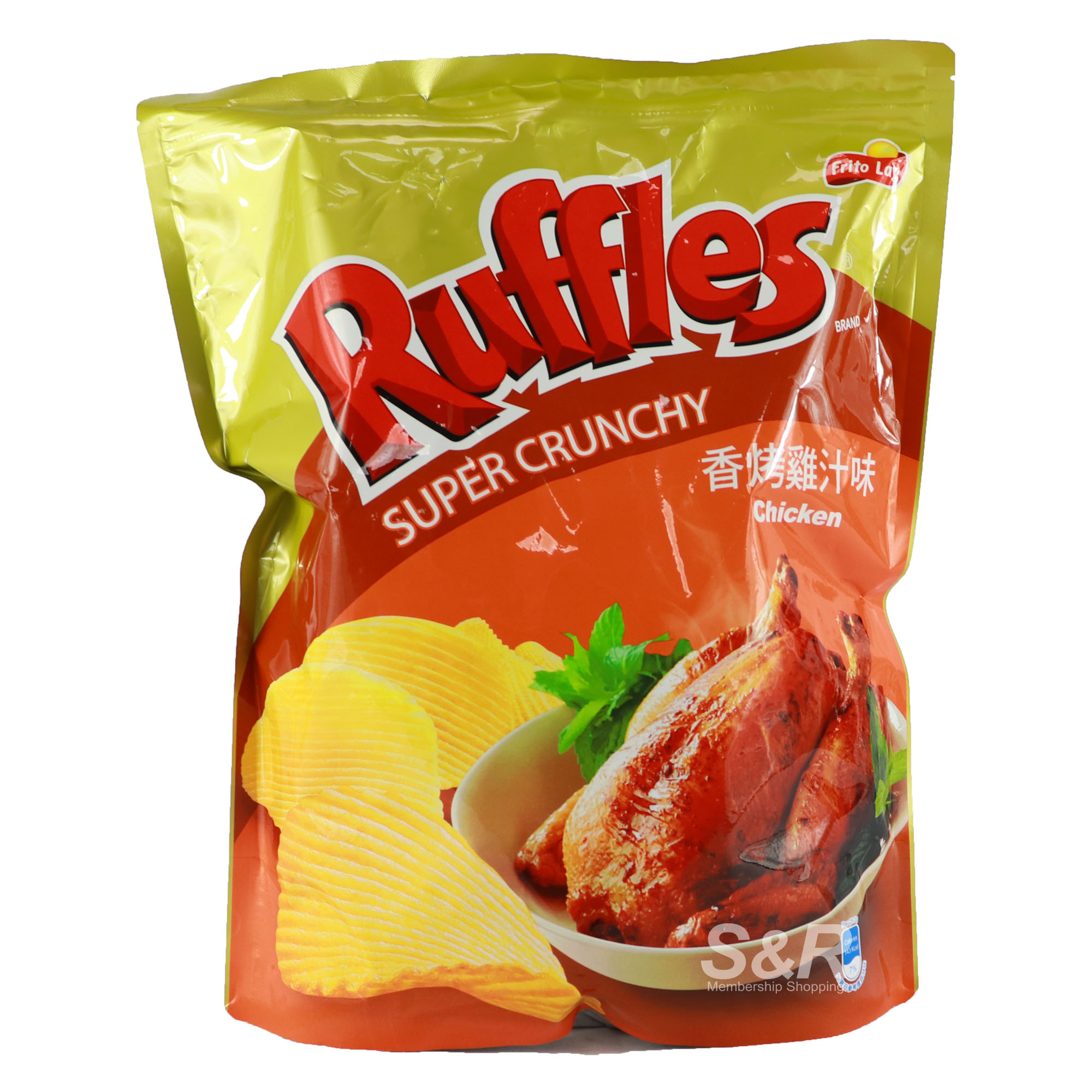 Ruffles Super Crunchy Chicken Potato Crisps 580g Ruffles Super Crunchy Chicken Potato Crisps 580g